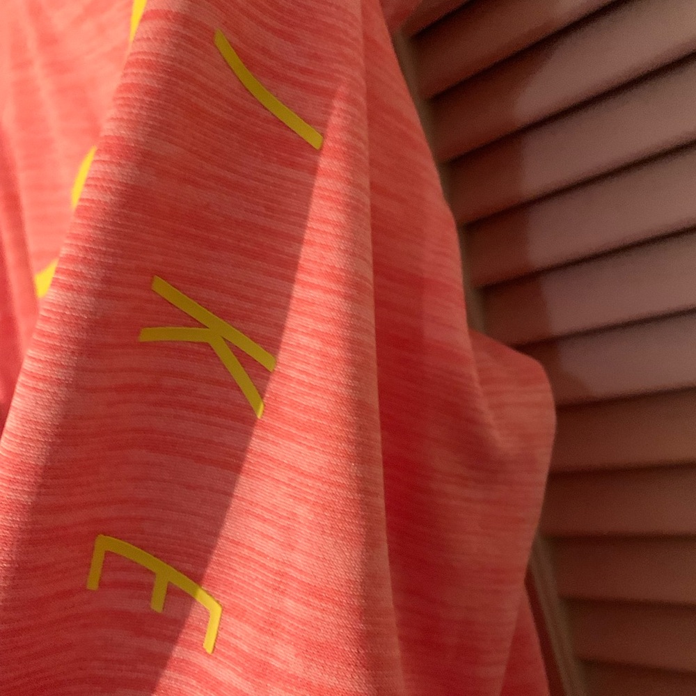 Nike Pink Hoodie with Yellow Swoosh - Picture 4 of 4